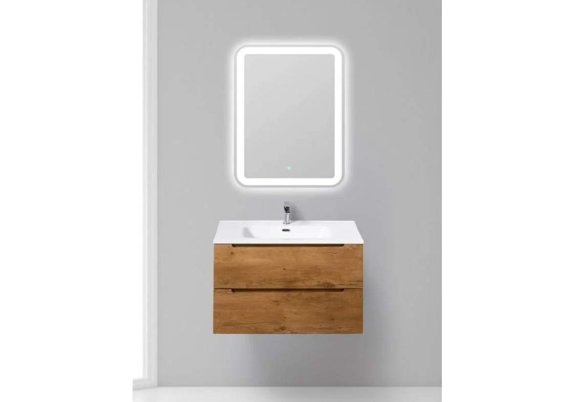 Приобрести тумба подвесная с раковиной belbagno etna-800-2c-so-rn-p 80 см, rovere nature