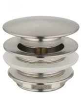 Донный клапан для ванны WONZON & WOGHAND, Брашированный никель (WW-SS105-BN)