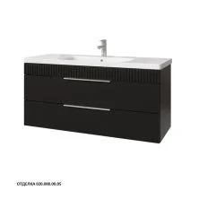 Caprigo Тумба с раковиной MONBAR-Smalty 120 см, графит, эмаль