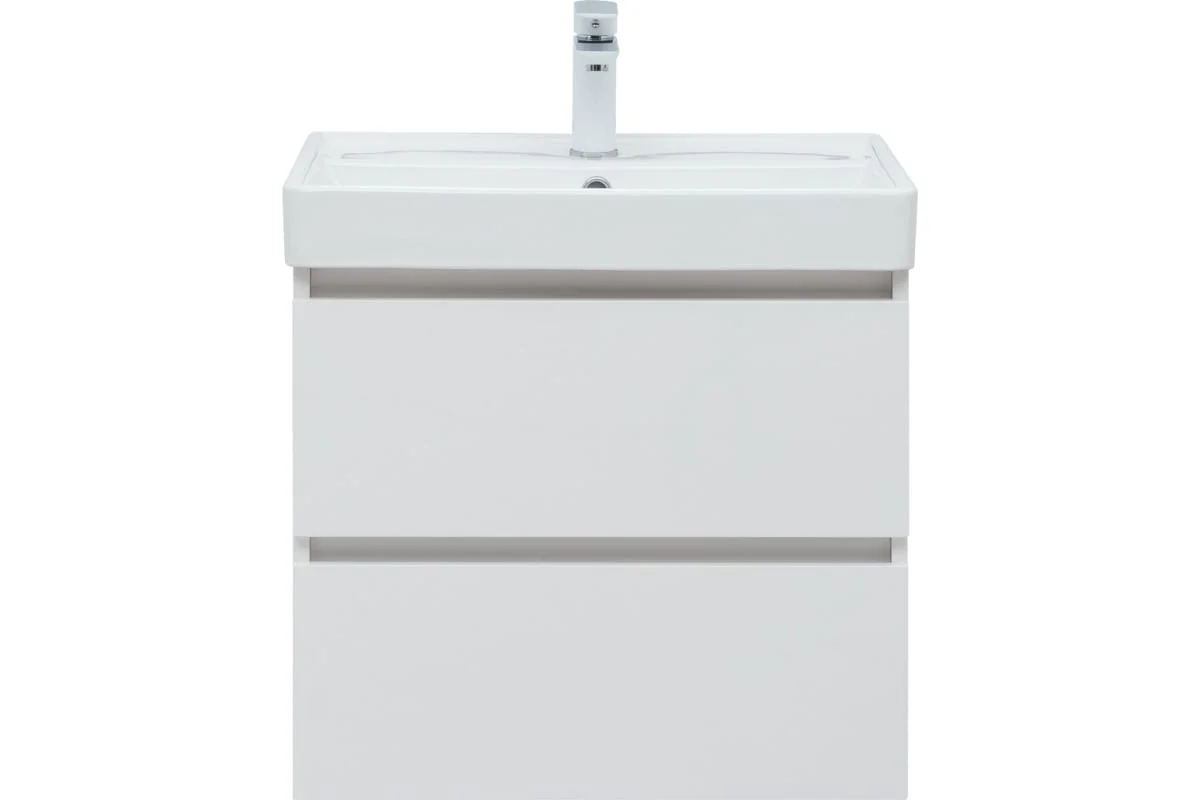 Приобрести aquanet тумба с раковиной вега 60 см, (2 ящика)