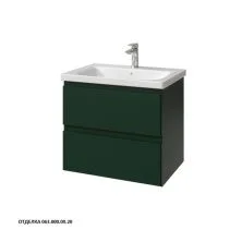 Caprigo Тумба с раковиной FORTE -Smalty 65 см, зеленая, эмаль