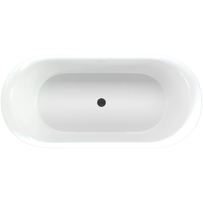 Приобрести aquanet акриловая ванна family smart 170x78 см, черная, глянцевая 88778 gloss finish