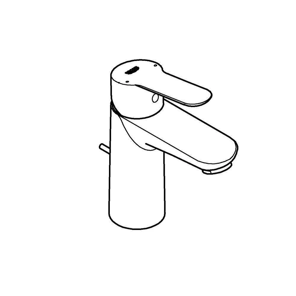 Приобрести смеситель для раковины grohe bauedge с донным клапаном, хром 23328000