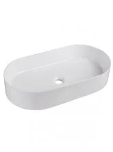Накладная раковина овальная WONZON & WOGHAND ONTARIO, белый глянцевый (WW-RN41363-GW)