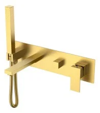 Boheme Смеситель для ванны Qubic Matt Gold 474-2-MG