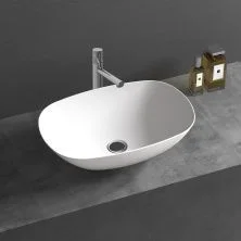Vincea Раковина накладная Solid Surface 54х36 см, белая матовая VBS-6T12MW