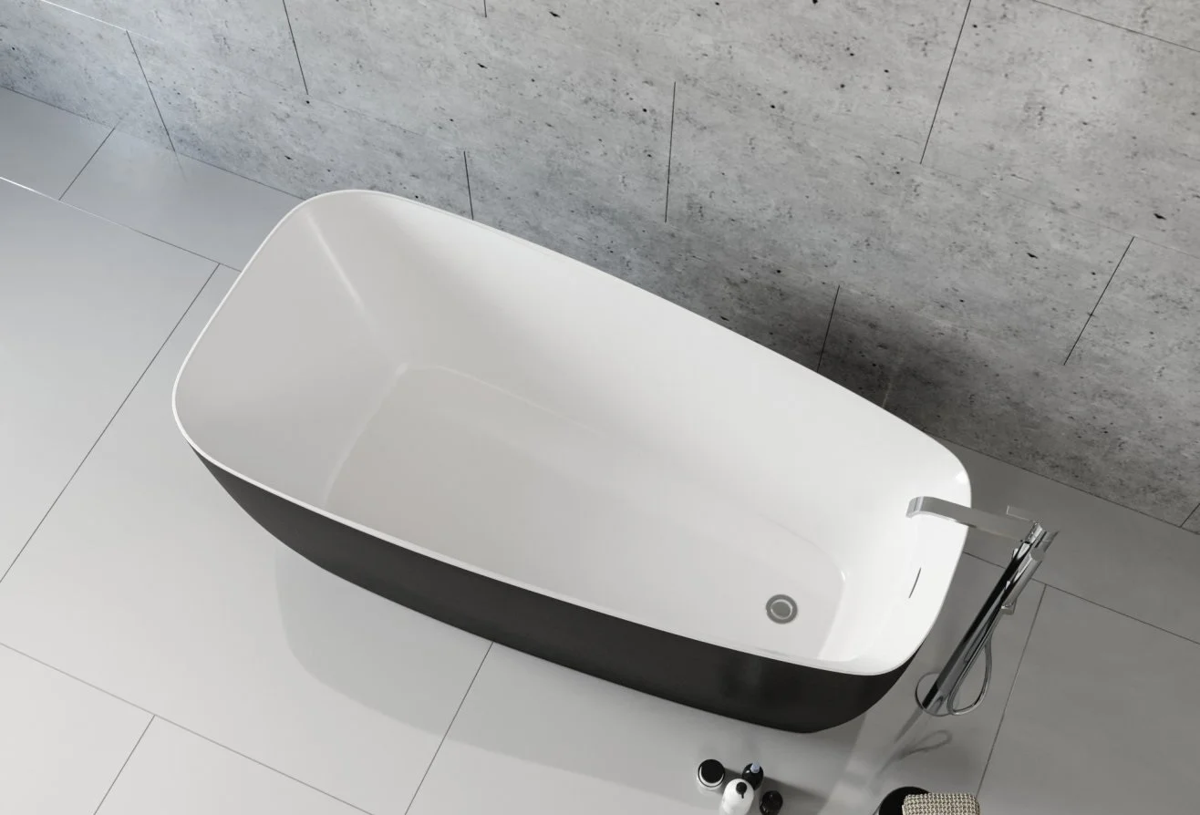 Приобрести aquanet акриловая ванна family trend 170x78 см, черная 90778 gloss finish