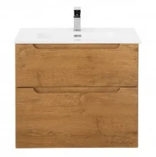 Тумба подвесная с раковиной BelBagno ETNA-600-2C-SO-RN-P 60 см, Rovere Nature