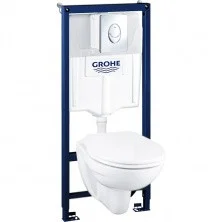 Инсталляция Grohe Solido с подвесным унитазом Lecico Perth c сиденьем микролифт 39192000