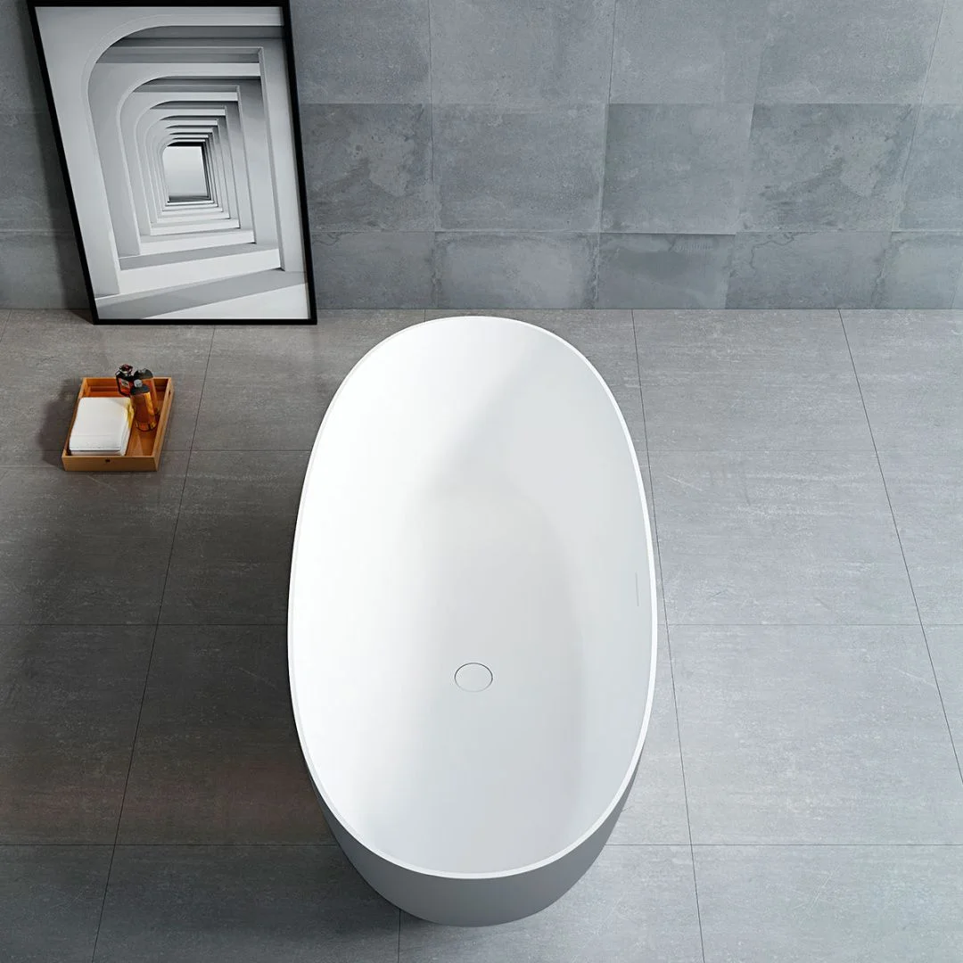Приобрести vincea отдельностоящая ванна solid surface 170х75 см, серая матовая vbt-6s01mg