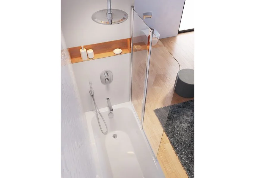 Приобрести ravak шторка для ванны chrome cvs2 100 см 7qra0u00z1 r сатин/прозрачное