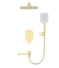 Душевая система встраиваемая WONZON & WOGHAND FORZA, Брашированное золото (WW-939031-BG)
