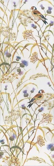 Приобрести декор настенный kerama marazzi астория д птицы белый обрезной 25х75