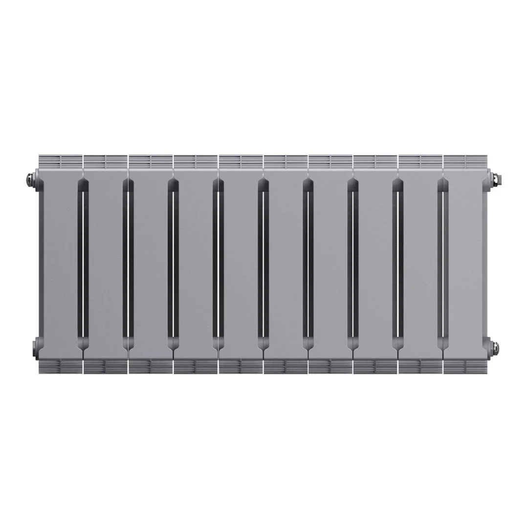 Приобрести royal thermo радиатор биметаллический pianoforte 300 /silver satin ( серебристый ) - 10 секц.