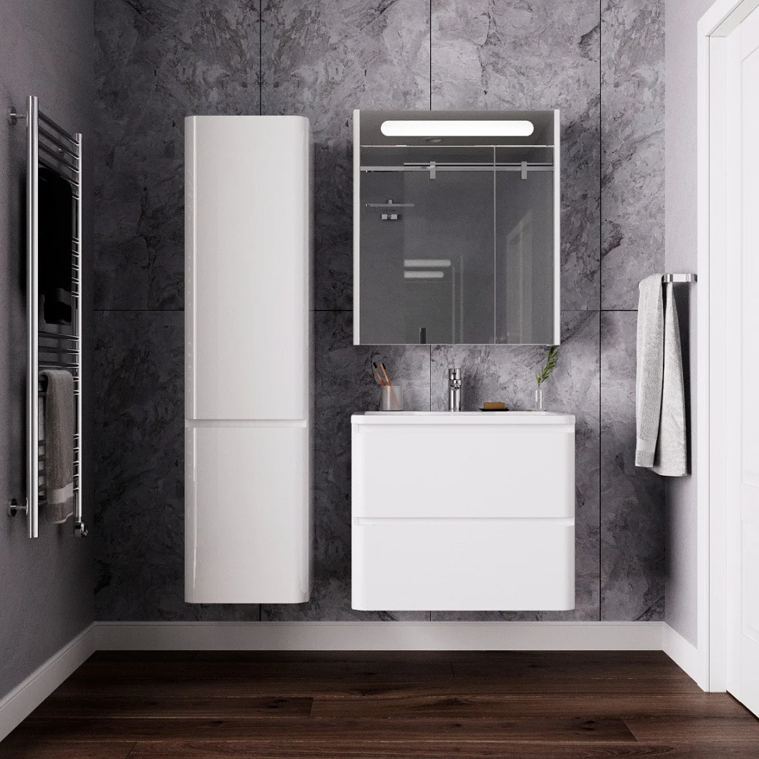 Приобрести тумба подвесная итана roberto 70, с раковиной adel 70.