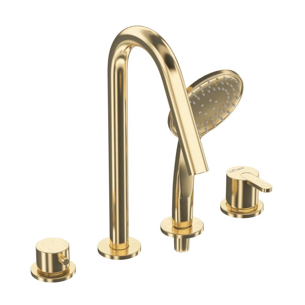 Приобрести cezares смеситель на борт ванны leaf-bvdm4-sr