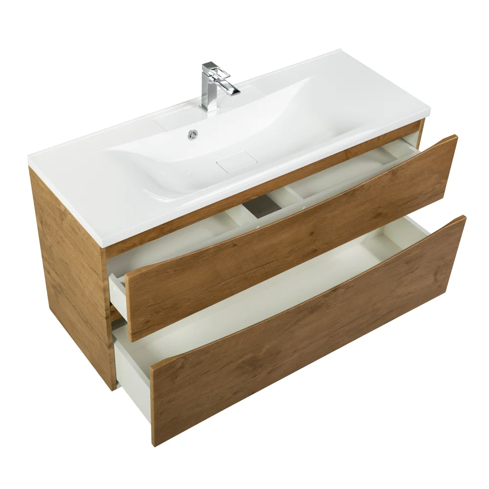 Приобрести belbagno тумба с раковиной marino-h60 120 см, подвесная rovere nature, белая раковина