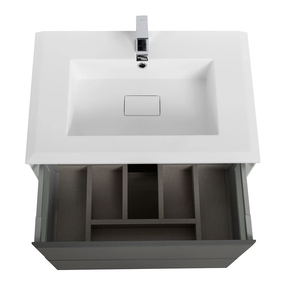 Приобрести cezares тумба подвесная с раковиной bellagio 70 см grigio nuvola, серая 55301