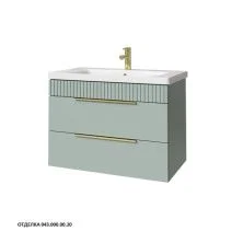Caprigo Тумба с раковиной MONBAR-Smalty 80 см, бирюзовая, эмаль 36312eml 6