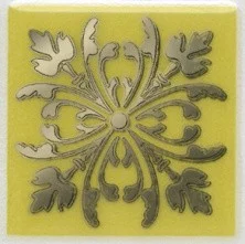 Декор настенный Kerama Marazzi Клемансо Ins. Оливковый 4.9x4.9