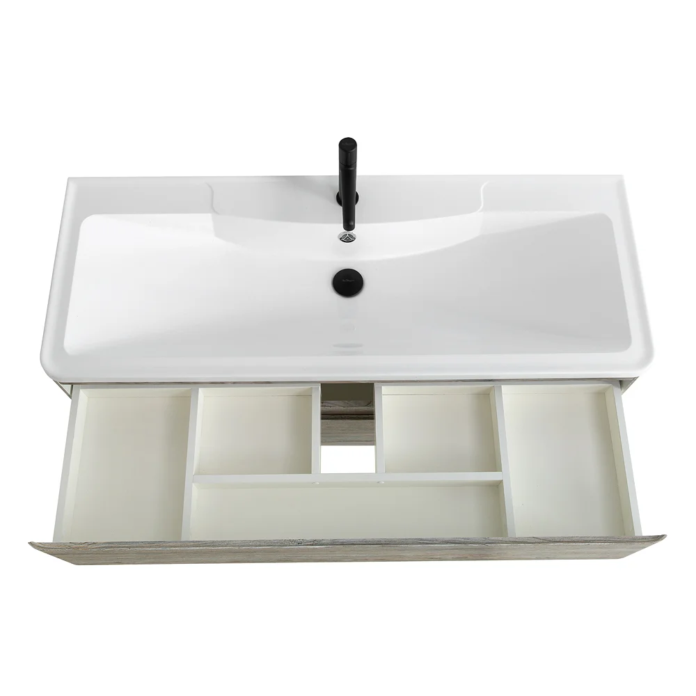 Приобрести belbagno тумба с раковиной albano 120 см, подвесная pino scania, белая раковина