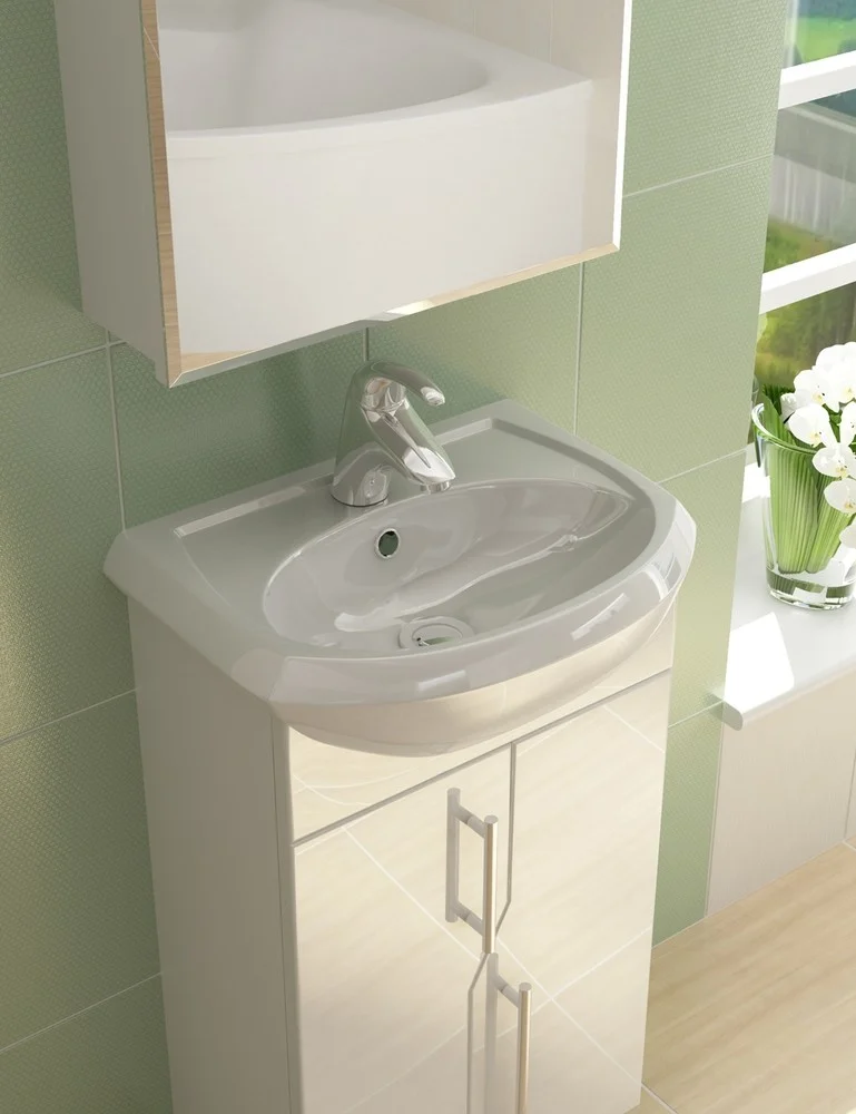 Приобрести vigo тумба с раковиной grand 45см, 2 дверцы, напольная, белая tn.gra.uyu.45.2d