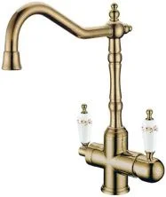 Boheme Смеситель для кухни Medici, бронза\белый 111-PR