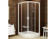 Ограждение душевое Ravak Blix BLCP4 90 см 3B270100Z1 белый/прозрачное