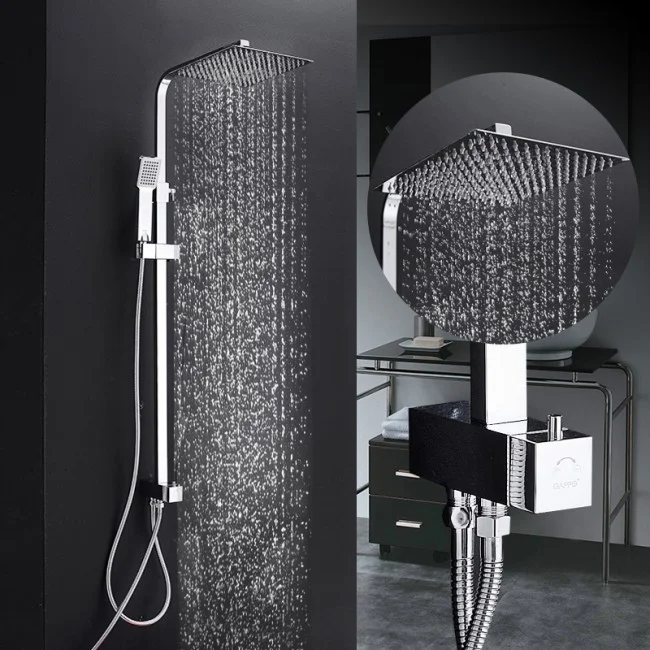 Приобрести gappo душевая система g2408 без излива, хром 85244