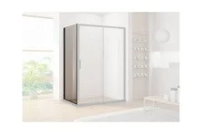 Aquanet Душевая перегородка Pleasure AE60-F-90H200U-BT 90, прозрачное стекло