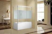 Aquanet Шторка для ванны c боковой стенкой Practic AE10-B-180H150U-CP + AE10-F-75H150U-CP