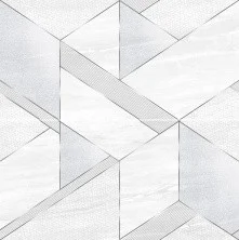 Панно настенное AltaCera Interni Silver S/2 50*50, 3 компонента, серая SW9INR15