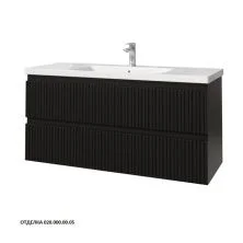 Caprigo Тумба с раковиной FORTE-Smalty TYPE 120 см, черная, эмаль