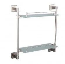 Gappo Полка для ванной комнаты G1707-2, 2-х ярусная, хром 92560