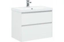 Aquanet Тумба с раковиной Гласс 80 см, белая