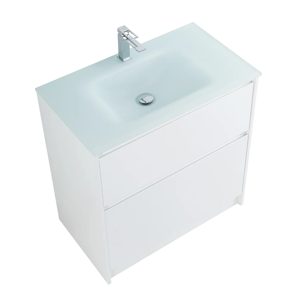 Приобрести belbagno тумба с раковиной kraft 80 см, напольная bianco opaco, белая матовая раковина