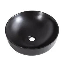 BelBagno Накладная раковина 41х41 см, черная матовая BB1315-H301