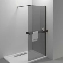 Vincea Душевая перегородка Walk-In 80 см, тонированная, черная VSW-4HR800CGB