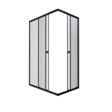Triton Душевое Ограждение Вента БВ 100x80 см, черное Щ0000057858