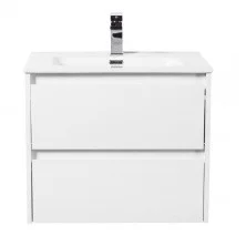 Тумба подвесная с раковиной BelBagno KRAFT-600-2C-SO-BO 60 см, Bianco Opaco