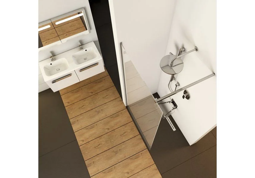 Приобрести перегородка душевая ravak walk-in wall 100 см gw9wa0c00z1 алюминий/прозрачное