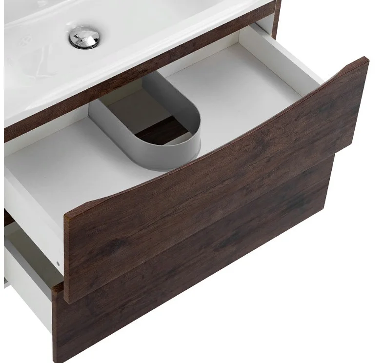 Приобрести тумба подвесная с раковиной belbagno marino-750-2c-so-rw-p 75 см, rovere moro