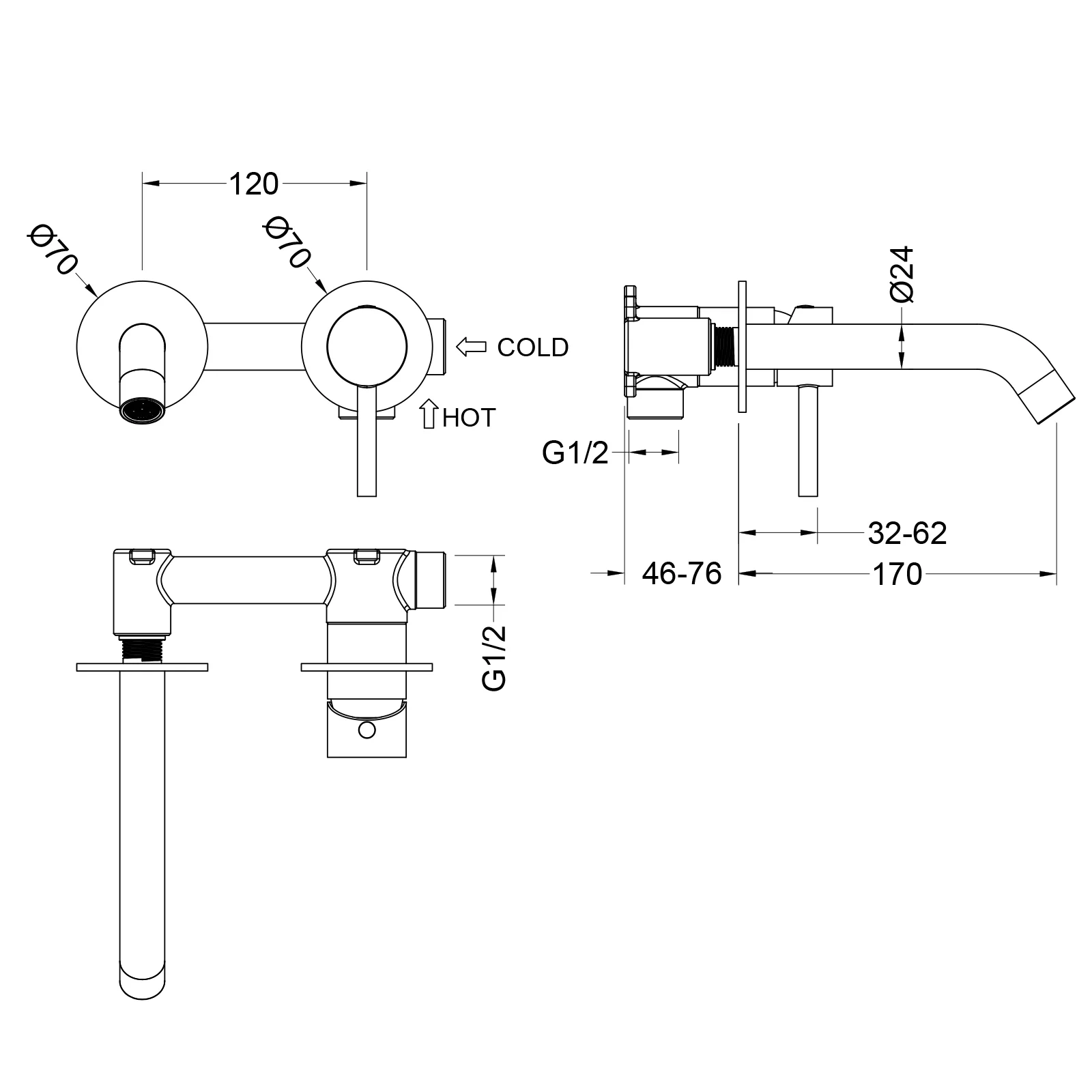 Приобрести смеситель для раковины встроенный timo saona 2372/18sm черное золото