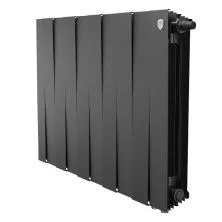 Royal Thermo Радиатор биметаллический Pianoforte 500 /Noir Sable ( черный графит ) VDR80 - 10 секц.