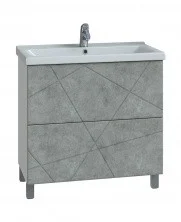 VIGO Тумба с раковиной Geometry 70см, 2 ящика, напольная, бетон tn.GEO.FOS.70.2Y бетон