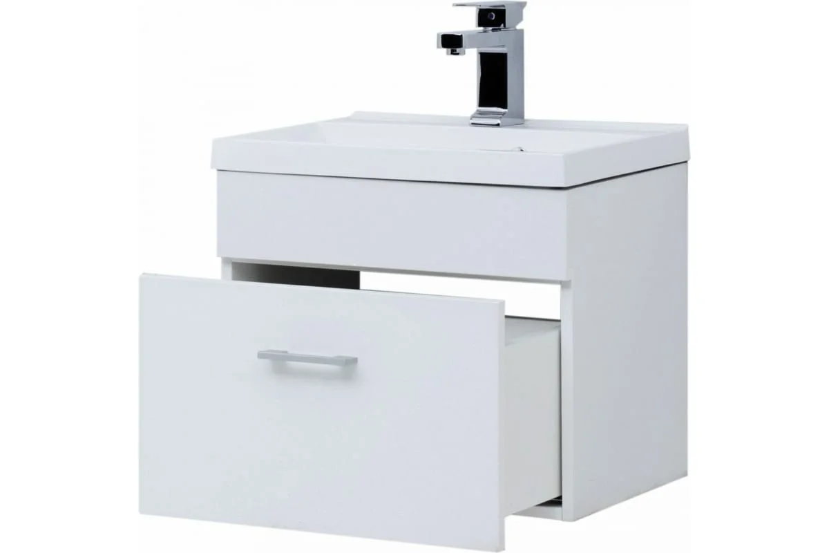 Приобрести aquanet тумба с раковиной нота 50 см, белая