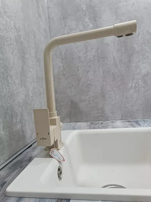 Приобрести смеситель для кухни vieir kitchen 359 мм, с подключением к фильтру, бежевый v15025(b)