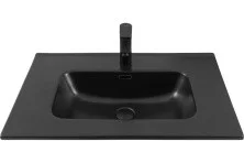 Aquanet Раковина Flat 70х46 см, черная матовая
