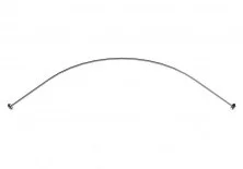 Радомир Карниз для шторки на ванну "Сорренто" 1300х1300