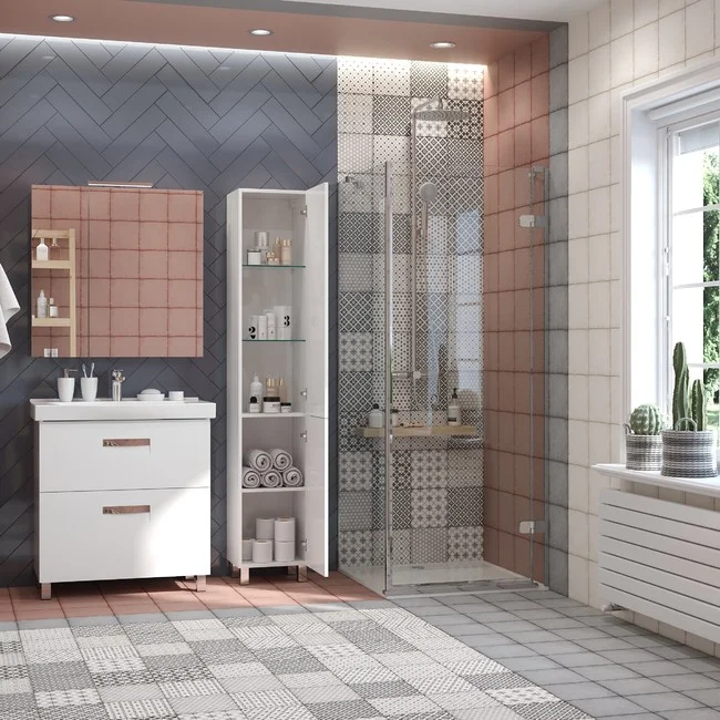 Приобрести briz пенал напольный irida 35 см, белый, правый п-35